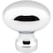 Jeffrey Alexander 1-3/16" Overall Length Polished Chrome Football Bordeaux Cabinet Knob 3990-PC - alternate 3